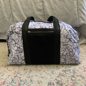 Marble design duffle bag